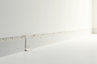 Zoom sur une jointure de placo lisse et invisible