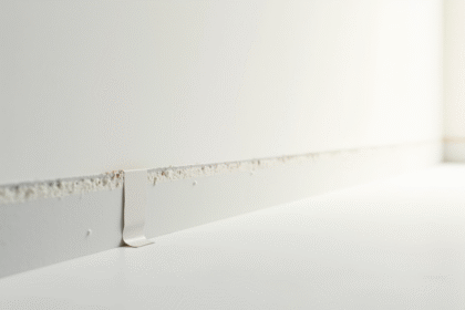 Zoom sur une jointure de placo lisse et invisible