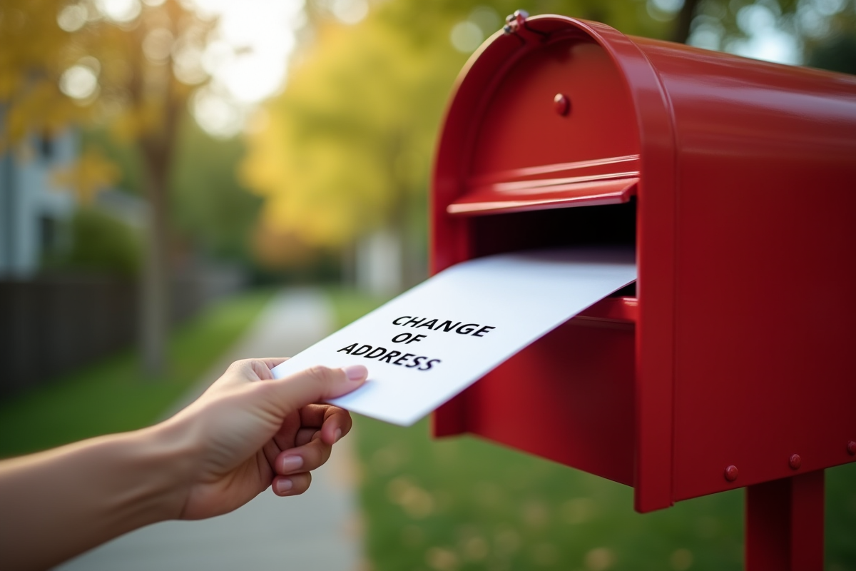 Main déposant une lettre de changement d