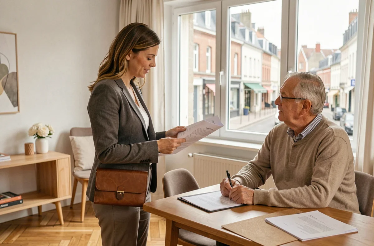 Diagnostiqueur immobilier Xadiag en conseil avant vente dans un appartement moderne de Nancy